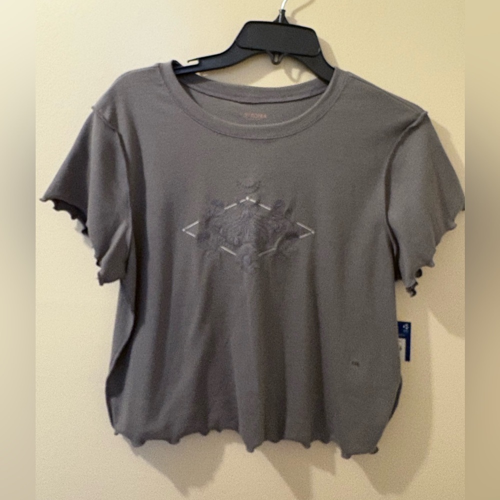 Arizona Womens Juniors Round Neck Short Sleeve T-Shirt